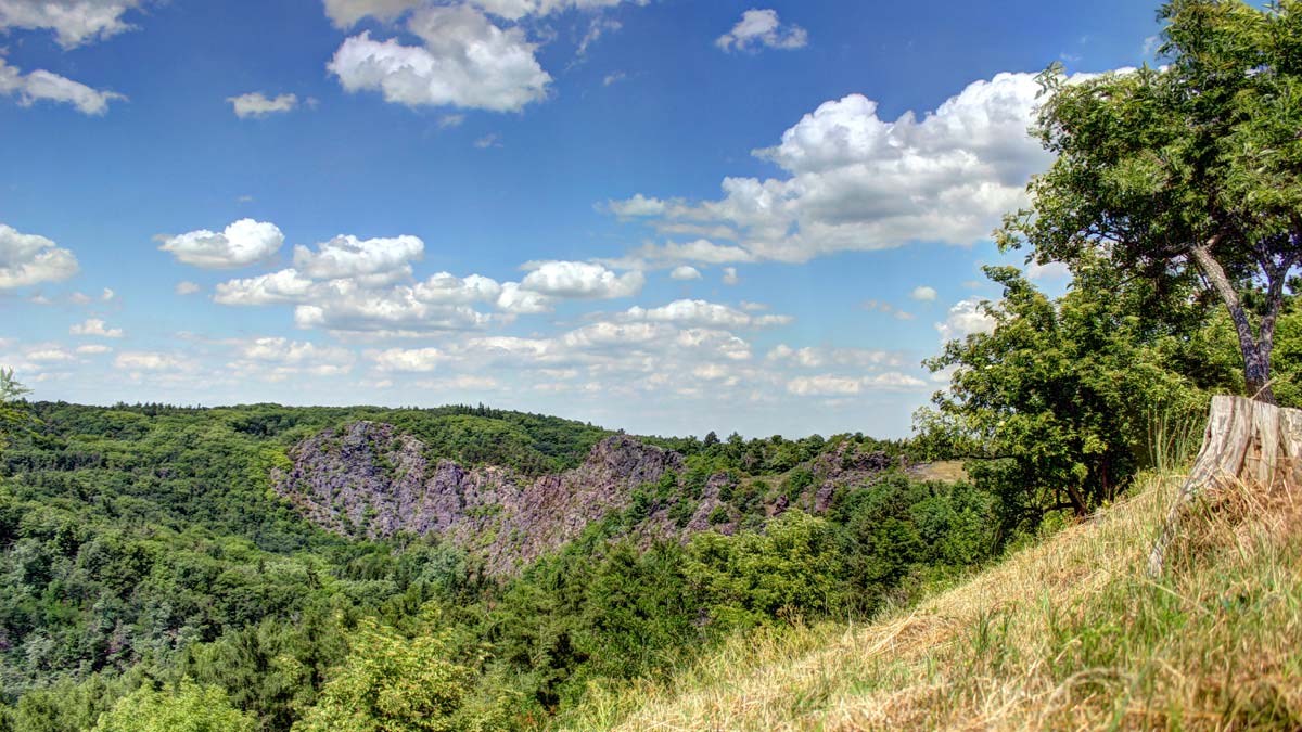 Vue de la réserve naturelle de Divoká Šárka