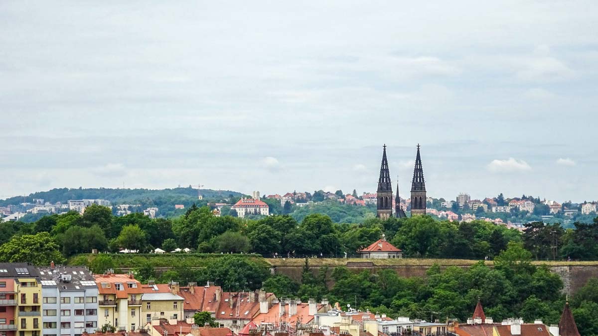 Vue du rocher de Vyšehrad